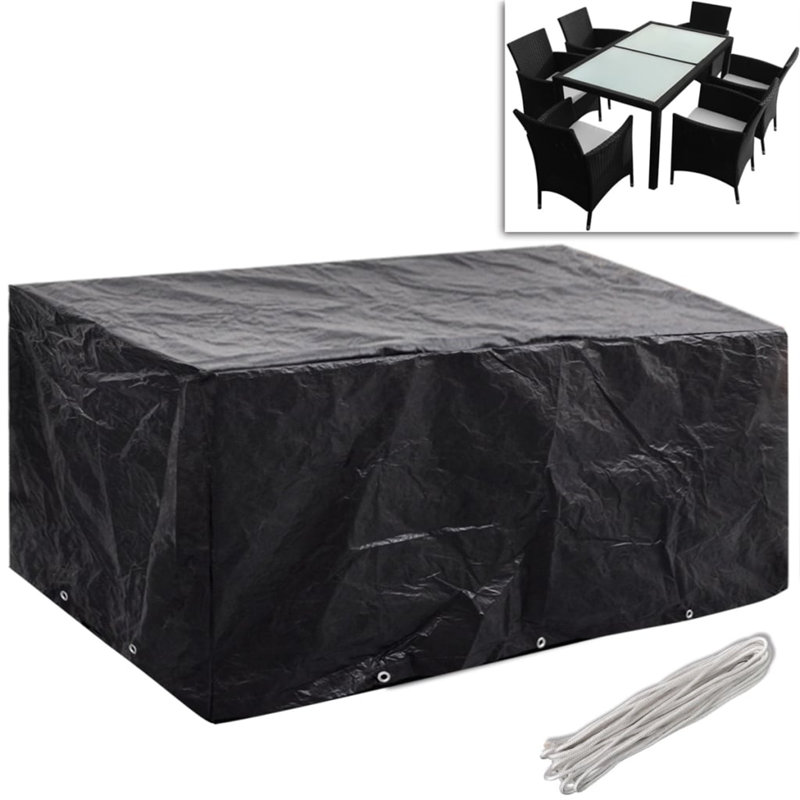 Outdoor Patio Dining Set Cover, 90cm H x 140cm W x 240cm D