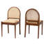 Ensemble de chaises de salle à manger modernes en bois d'acacia