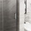 Porte de douche en verre trempé 34 po x 72 po. Finition. Balançoire pivotante de 1/4 po. Pliable pour une utilisation dans la salle de bain. Rouille et corrosion. Joints d'étanchéité à l'épreuve des fuites d'eau. Pivot de 180 po. Porte d'installation simple.-126353993