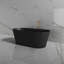 Baignoire de trempage autoportante noire en acrylique avec trop-plein et bonde escamotable 59 po. X 27,5 po. MonBlari-133424746-133424749
