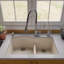 Évier de cuisine à double cuve en granite composite L 33 po x l 21 po-20524731