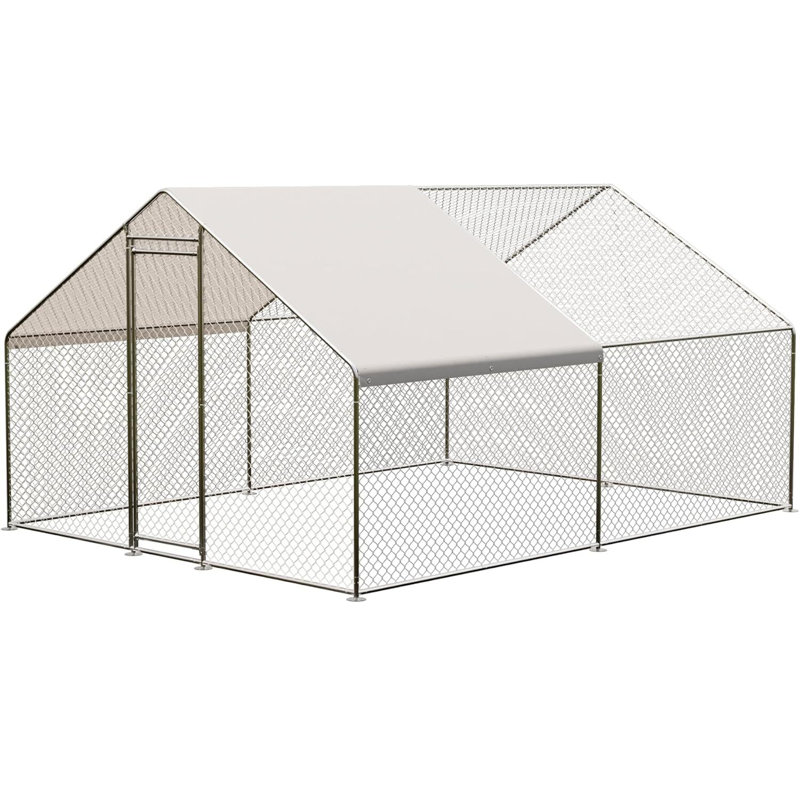 Grand poulailler en métal, avec imperméabilisation, pour lapin, canard, poulet, oie, H 78,74 po x l 118,11 po x P 157,48 po