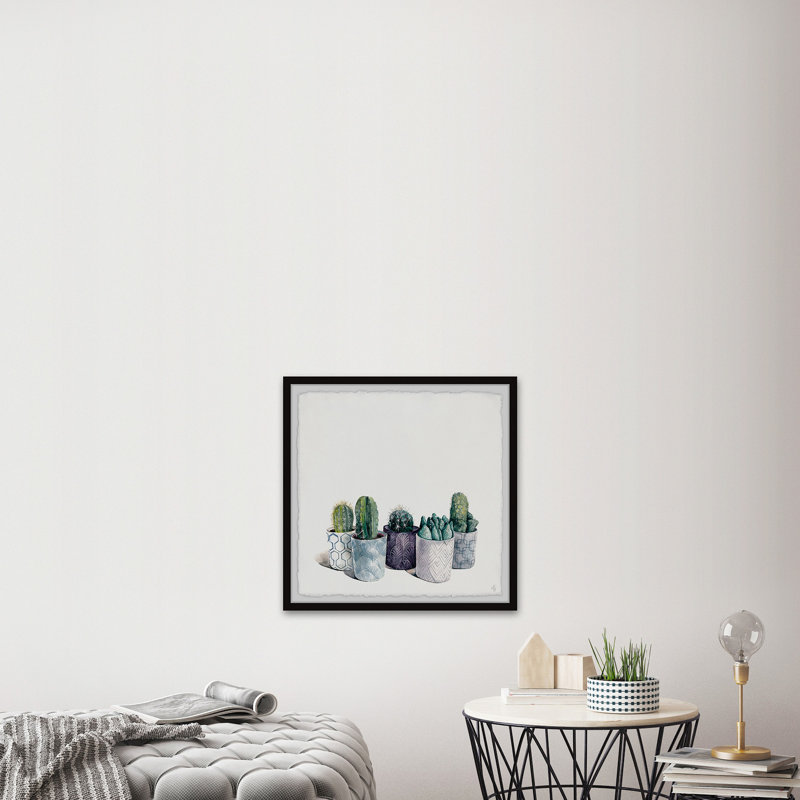 «Small Pots II», reproduction encadrée, H 18 po x l 18 po x P 1,5 po