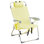 Chaise de plage pliante en aluminium à motif citron