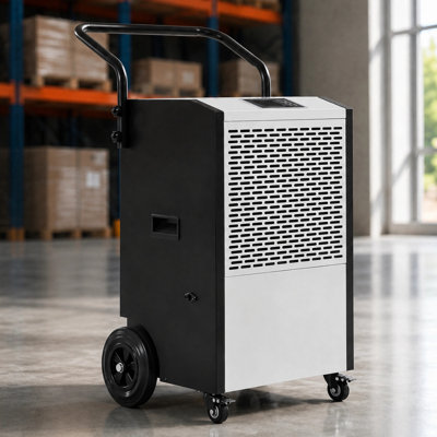 Déshumidificateur 240 pintes avec système de protection intelligent, pompe et double drainage, couvre 8 000 pieds carrés