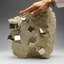 Véritables cubes de pyrite sur basalte de Navajun, Espagne (34,5 lb)