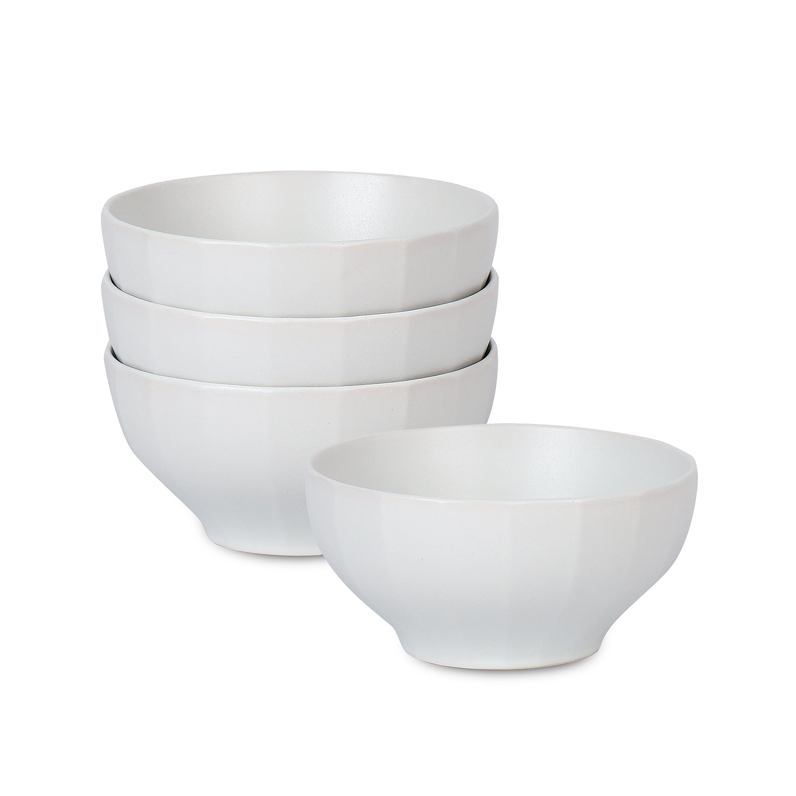 Stone Lain Rio 4-Piece Bowl Set Stoneware, Beige