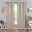 Paire de rideaux obscurcissants en polyester à texture moderne Vedder-78129503-64353984