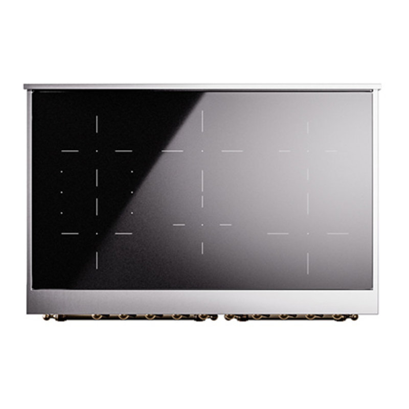 ILVE Nostalgie II 40 in Induction Range, White/Bronze