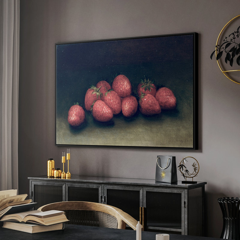 «Vintage Botanical Print - XLVII» sur, Noir, H 27 po x l 41 po x P 2 po