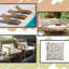 Indoor / Outdoor Floral White Square Throw Pillow Cover-861558187