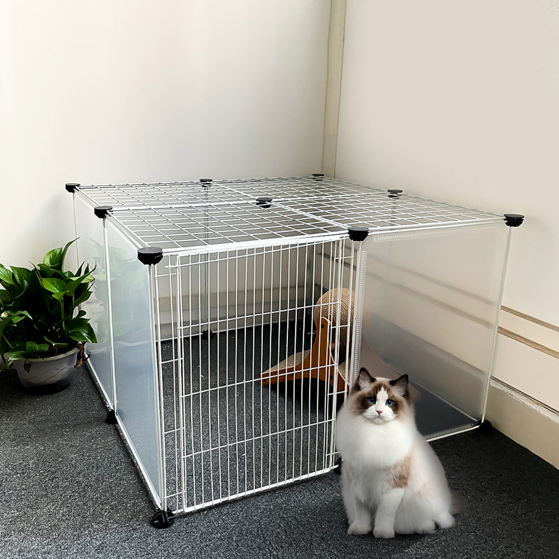 Plastic Free Standing Pet Gate With Door