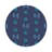 Gem Sapphires White Round Beaded Placemat Smooth