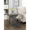 Set Of 3 Nesting Tables With Slate Tabletops, Solid Real Stone End Tables, Side And Accent Tables For Living Room Use