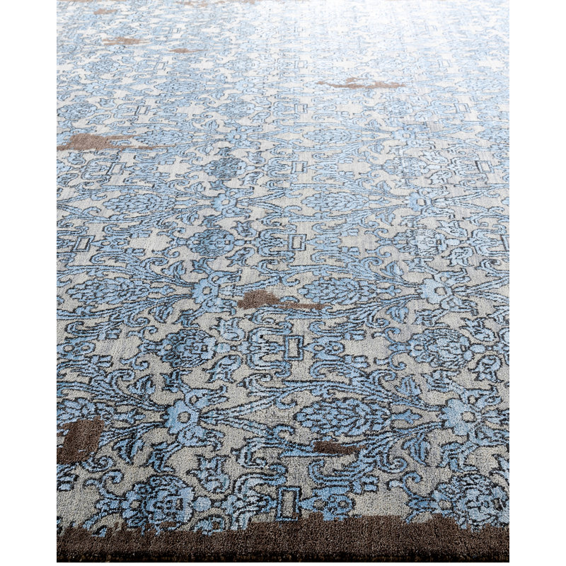 Overdyed One-of-a-Kind 9'2" x 12'1" Hand Knotted Area Rug