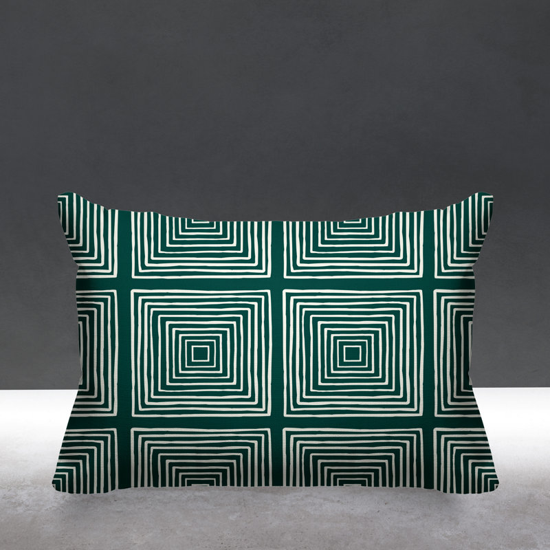 Housse et insert de coussin d'extérieur, Vert