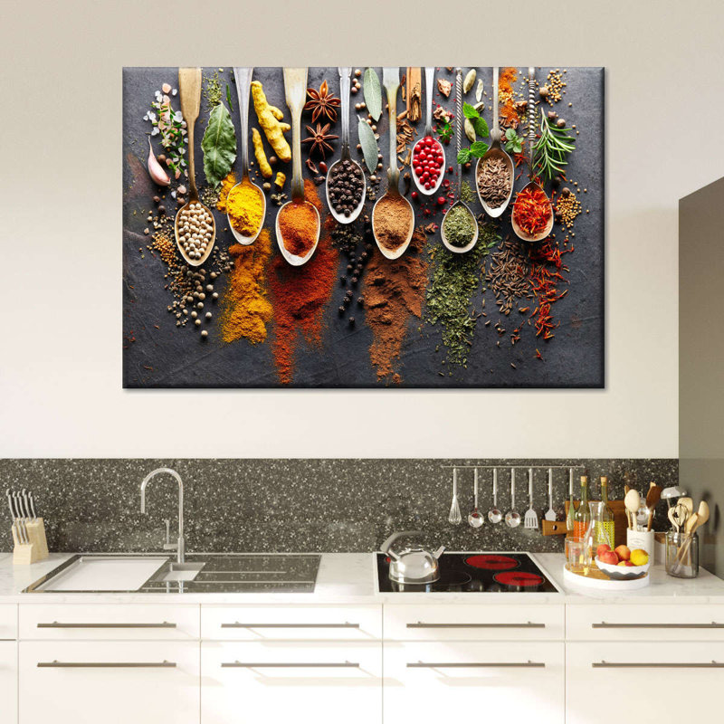 " Different Spices ", 34" H x 51" W x 1.25" D