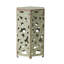 Ensemble de 2 tables d'appoint Silva, plateau hexagonal, motif coupé, fer vert-862400630
