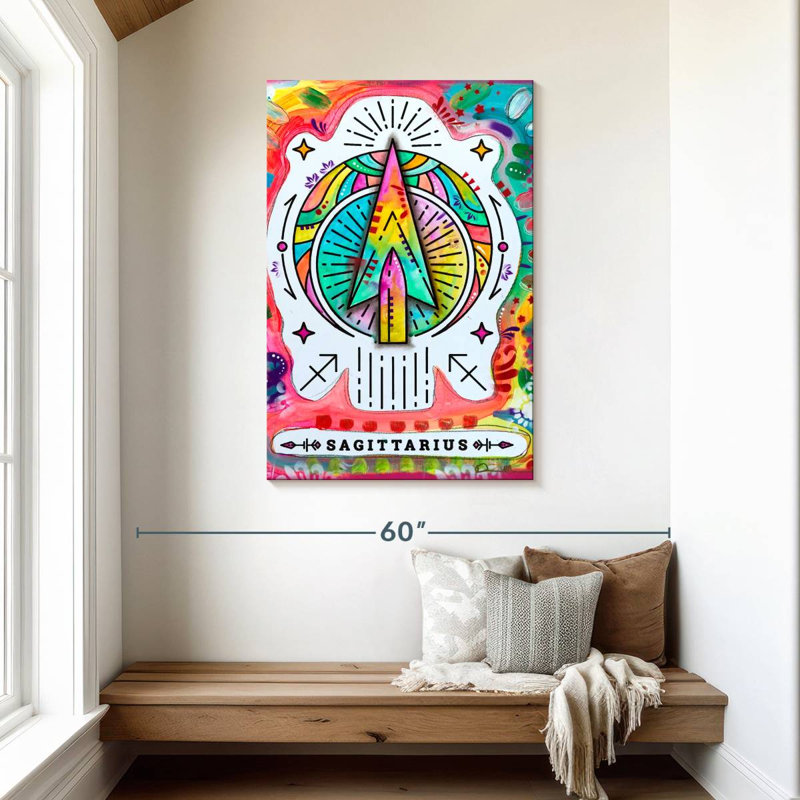 Adella Sagittaire coloré, H 45 po x l 30 po
