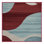 Machine Washable Watercolor Red Area Rug