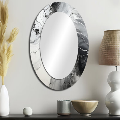 Miroir mural noir et blanc