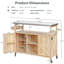 Îlot de cuisine extérieur avec plateau en acier inoxydable, chariot de barbecue extérieur pour patio-106976685