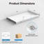 Base de douche 48 po x 32 po à surface solide blanche avec drain à droite, simple seuil, antidérapant pour installation en alcôve-133329107