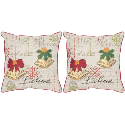 Feather Linen Throw Pillow