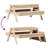 Vidaxl Picnic Table Natural Solid Pine Wood Medium-116118309