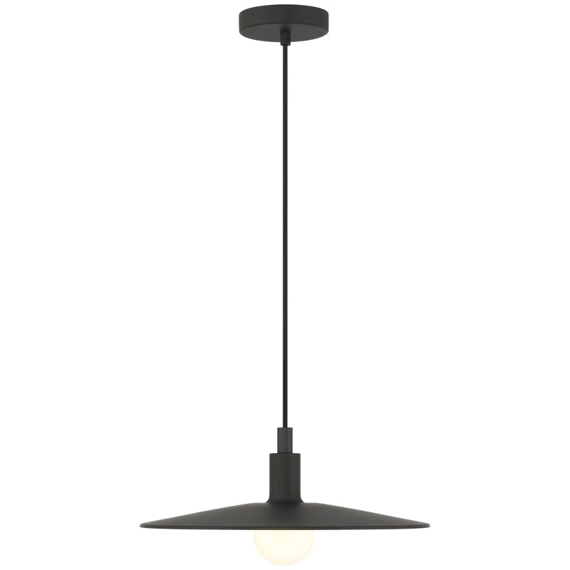 Seoul 1 Light Outdoor Pendant - Black Finish