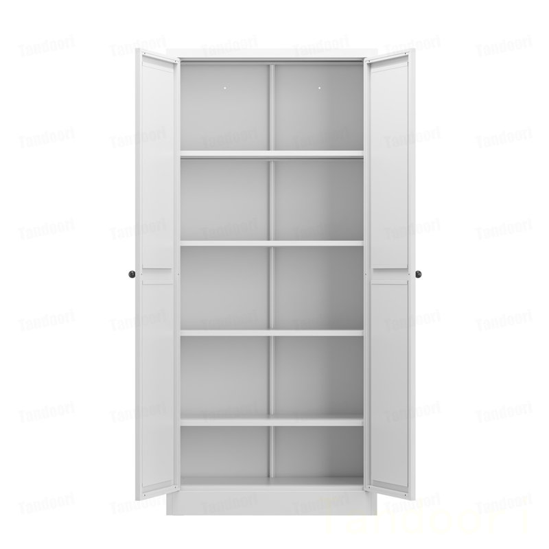 Rangement réglable en métal pour garde-manger avec 4 tablettes (capacité de 110 lb), organisateur de garde-manger autoportant robuste pour la cuisine, le garde-manger et le salon