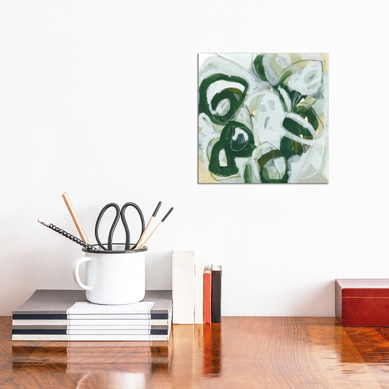 Moss Reaction II by June Erica Vess - Wrapped Canvas Painting, 30.48cm H x 30.48cm W