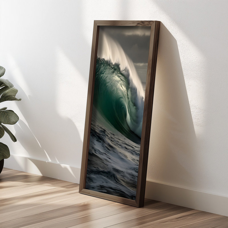 Élégante peinture encadrée décorative, 23,6 po x 47,2 po x 0,1 po | 100% panneau de fibres à densité moyenne de 3 mm d'épaisseur, magnifiquement encadré en 100% épinette | Parfait pour la décoration de la maison ou du bureau, ajoute style et sophistication à tout espace
