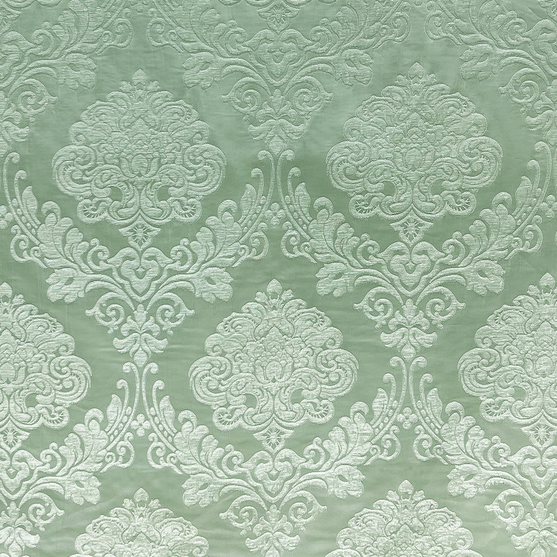 Tonal Damask Chenille | Casino Fabric, Basil