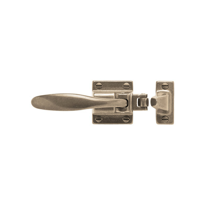 Cabinet Latch, White Bronze Light