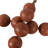 Decorative Ecomix and Leather Bead Strand with Tassel Accents and Textured Round Design for Stylish Home Accents and Modern Boho-Inspired Decor - Light Brown-231324810