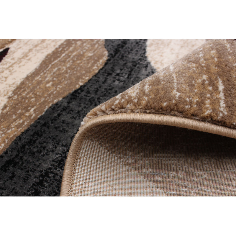 Benone Abstract Indoor Rug, Rectange 3'11" x 5'7"