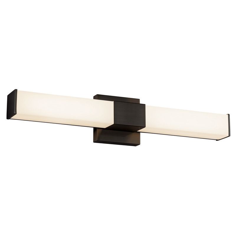 Vivi 24-in Black dimmable LED Wall Sconce, Matte Black