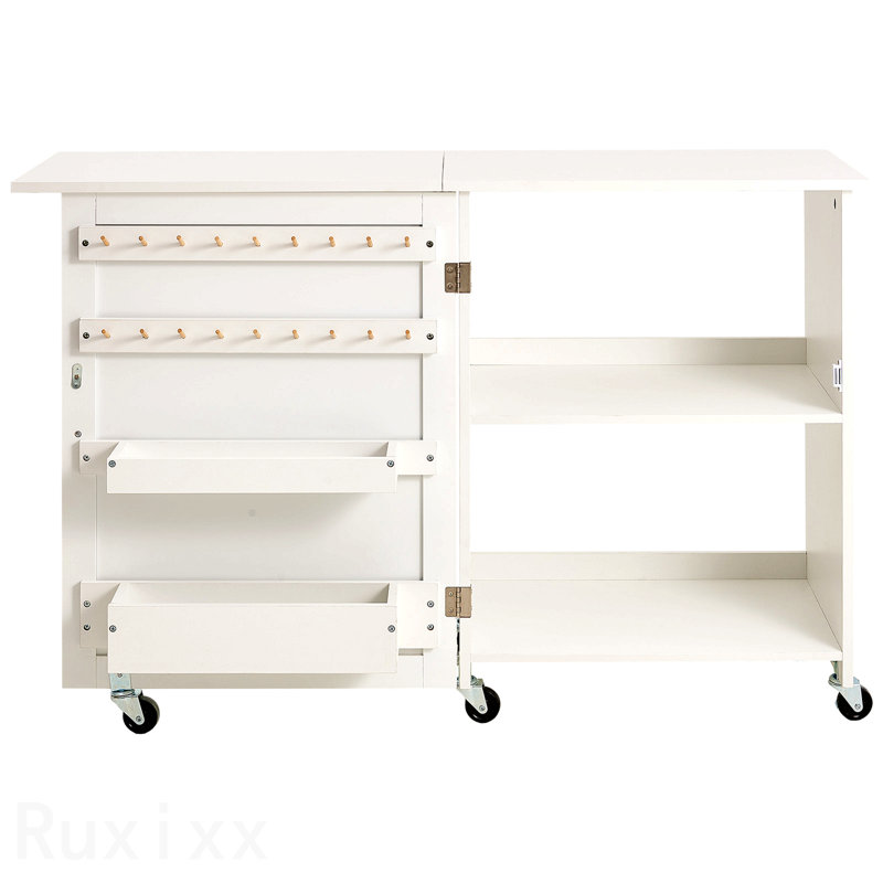 Table de couture pliante avec roues verrouillables