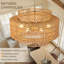 Luminaire de lustre en rotin Boho