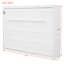 Grand lit escamotable mural, blanc-375729529