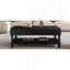 Table basse relevable avec colonnes romaines cannelées en bois massif-1955725744