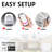1080p Wireless Indoor/Outdoor Rechargeable Battery-Powered Smart WiFi Security Camera