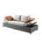 All-Weather Wicker Patio Sofa with Ottoman