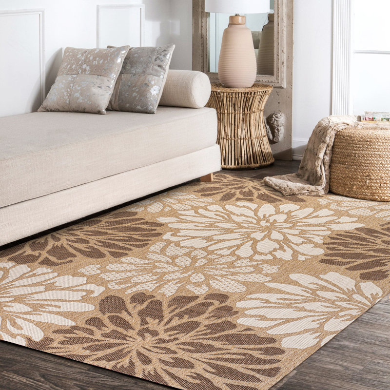 Tapis d'intérieur / d'extérieur Zinnia, Rectangle 5 pi 3 po x 7 pi 7 po