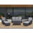 Schutt Wicker 5 - Person Patio Conversation Set with Cushions-101170024-101177744