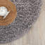 Tapis gris touffeté à la main Assar-154630853