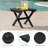 Outdoor All Weather Adirondack Patio HDPE Foldable Side Table-284362845