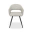 Alcanza STERLING UPHOLSTERED DINING CHAIR - FAUX LEATHER - BLACK SAND POWDER COATED LEGS (PAIR)-1405656566