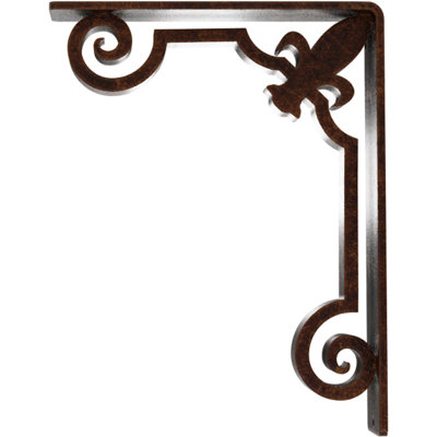 Support en fer forgé Fleur De Lis
